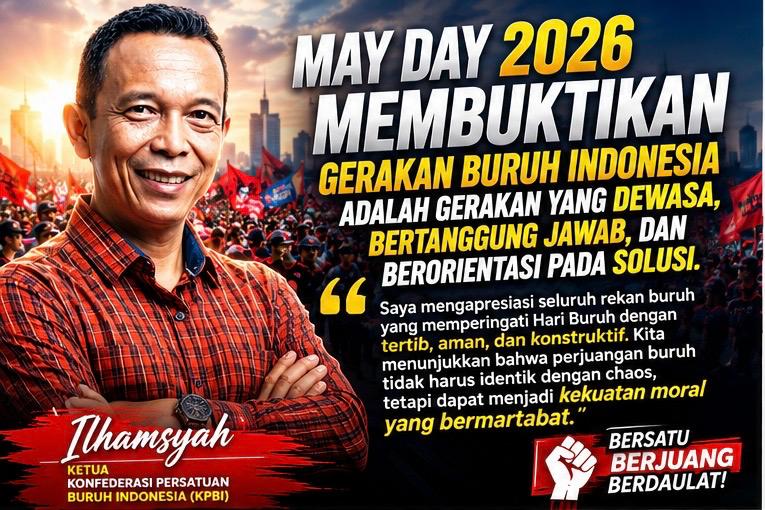 Ketua KPBI Sebut Perayaan May Day 2026 Bukti Gerakan Buruh Tak Mudah Ditunggangi Kepentingan